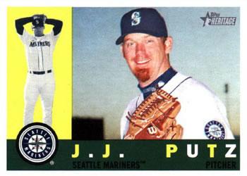 #371 J.J. Putz - Seattle Mariners - 2009 Topps Heritage Baseball