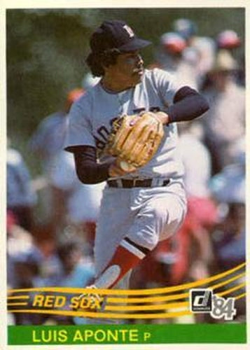 #371 Luis Aponte - Boston Red Sox - 1984 Donruss Baseball