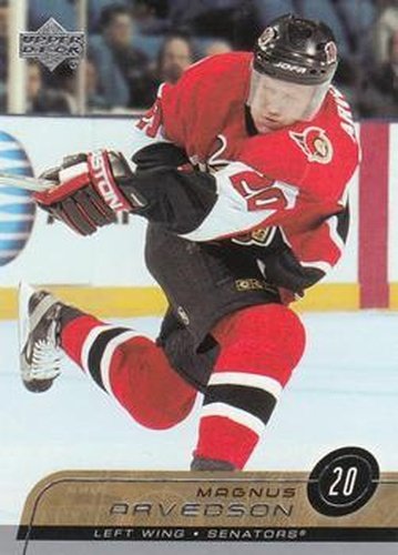 #371 Magnus Arvedson - Ottawa Senators - 2002-03 Upper Deck Hockey
