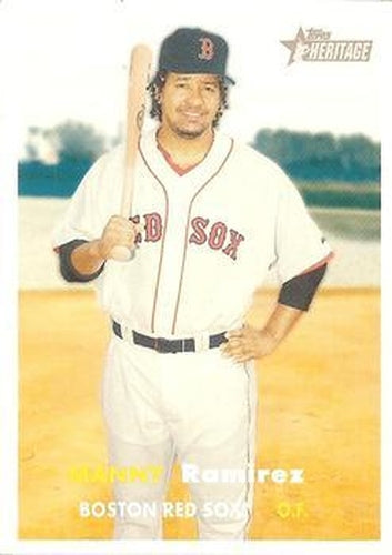 #371 Manny Ramirez - Boston Red Sox - 2006 Topps Heritage Baseball