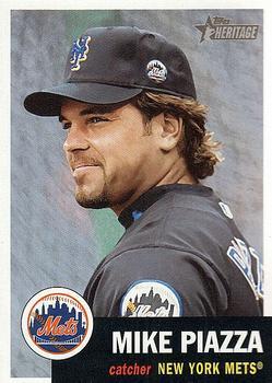 #371 Mike Piazza - New York Mets - 2002 Topps Heritage Baseball