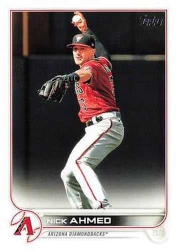 #371 Nick Ahmed - Arizona Diamondbacks - 2022 Topps Baseball