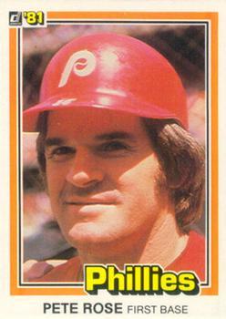 #371 Pete Rose - Philadelphia Phillies - 1981 Donruss Baseball