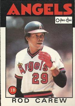 #371 Rod Carew - California Angels - 1986 O-Pee-Chee Baseball