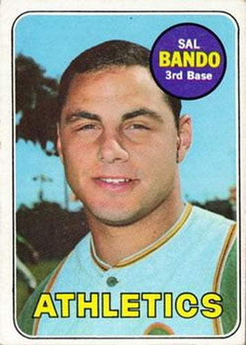 #371 Sal Bando - Oakland Athletics - 1969 Topps Baseball