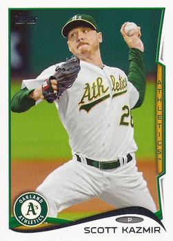 #371 Scott Kazmir - Oakland Athletics - 2014 Topps Baseball