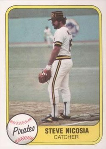#371 Steve Nicosia - Pittsburgh Pirates - 1981 Fleer Baseball