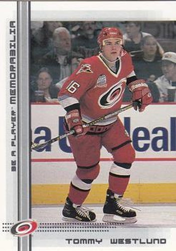 #371 Tommy Westlund - Carolina Hurricanes - 2000-01 Be a Player Memorabilia Hockey