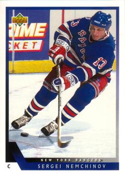 #371 Sergei Nemchinov - New York Rangers - 1993-94 Upper Deck Hockey