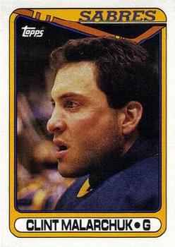 #371 Clint Malarchuk - Buffalo Sabres - 1990-91 Topps Hockey