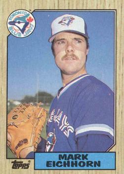 #371 Mark Eichhorn - Toronto Blue Jays - 1987 Topps Baseball