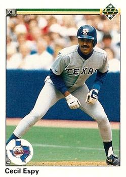 #371 Cecil Espy - Texas Rangers - 1990 Upper Deck Baseball