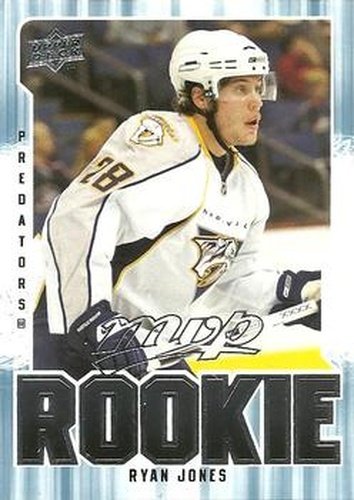 #371 Ryan Jones - Nashville Predators - 2008-09 Upper Deck MVP Hockey