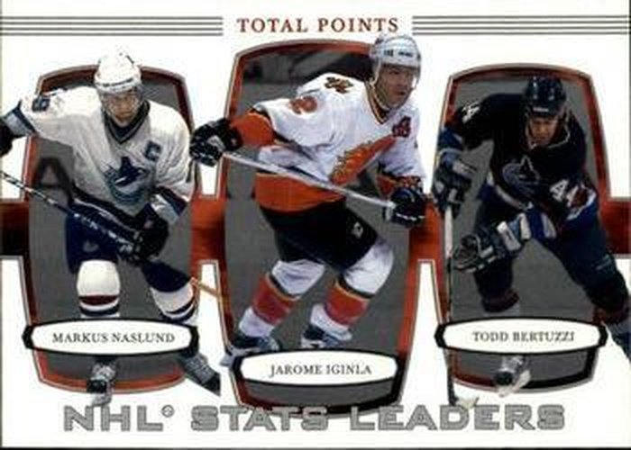 #371 Jarome Iginla / Markus Naslund / Todd Bertuzzi - Calgary Flames / Vancouver Canucks / Vancouver Canucks - 2002-03 Be a Player First Edition Hockey