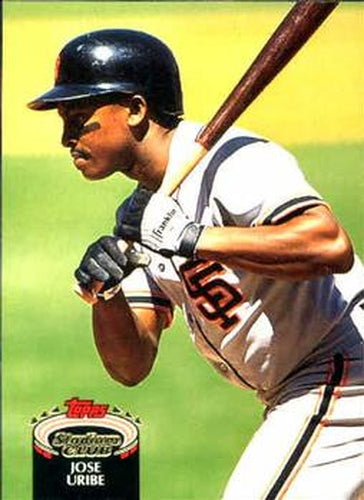#371 Jose Uribe - San Francisco Giants - 1992 Stadium Club Baseball
