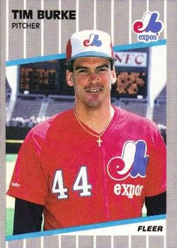 #372 Tim Burke - Montreal Expos - 1989 Fleer Baseball
