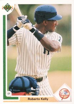 #372 Roberto Kelly - New York Yankees - 1991 Upper Deck Baseball