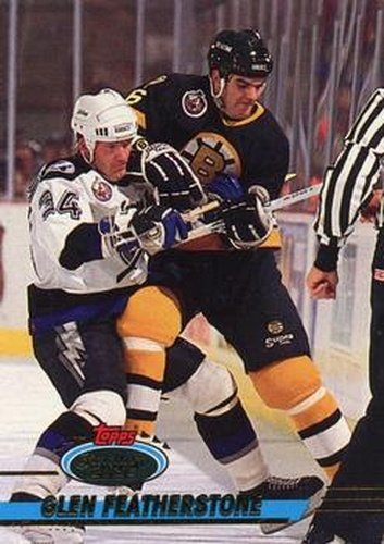 #372 Glen Featherstone - Boston Bruins - 1993-94 Stadium Club Hockey