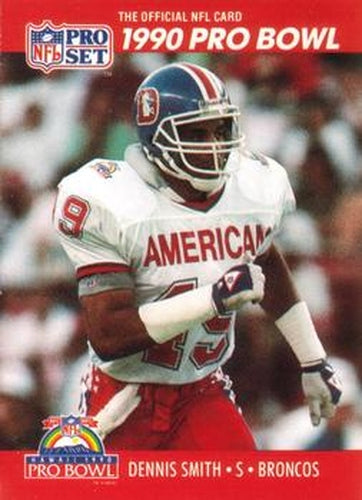 #372 Dennis Smith - Denver Broncos - 1990 Pro Set Football