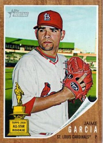 #372 Jaime Garcia - St. Louis Cardinals - 2011 Topps Heritage Baseball