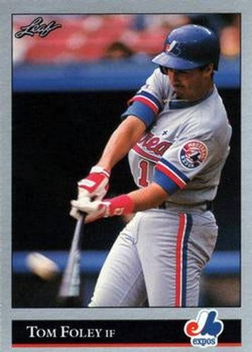 #372 Tom Foley - Montreal Expos - 1992 Leaf Baseball