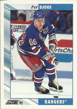 #372 Per Djoos - New York Rangers - 1992-93 Score USA Hockey