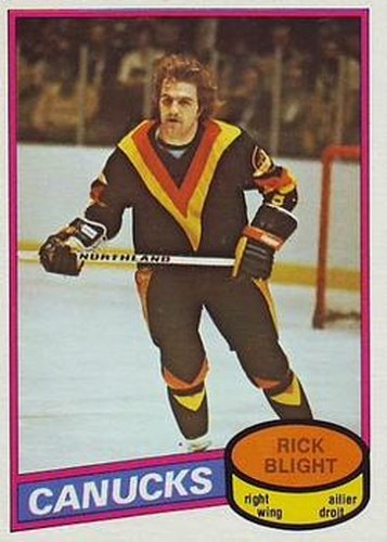 #372 Rick Blight - Vancouver Canucks - 1980-81 O-Pee-Chee Hockey