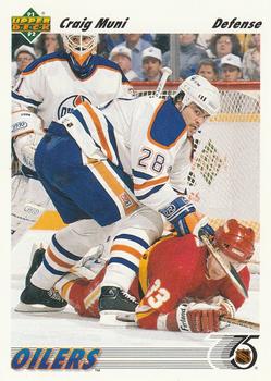 #372 Craig Muni - Edmonton Oilers - 1991-92 Upper Deck Hockey