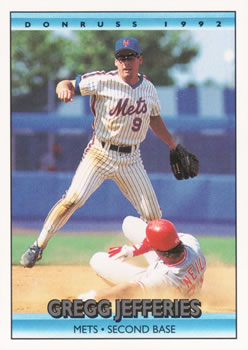 #372 Gregg Jefferies - New York Mets - 1992 Donruss Baseball