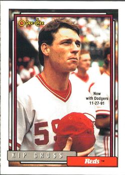 #372 Kip Gross - Los Angeles Dodgers - 1992 O-Pee-Chee Baseball