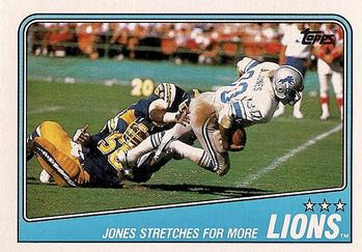 #372 Lions Team Leaders - James Jones - Detroit Lions - 1988 Topps Football