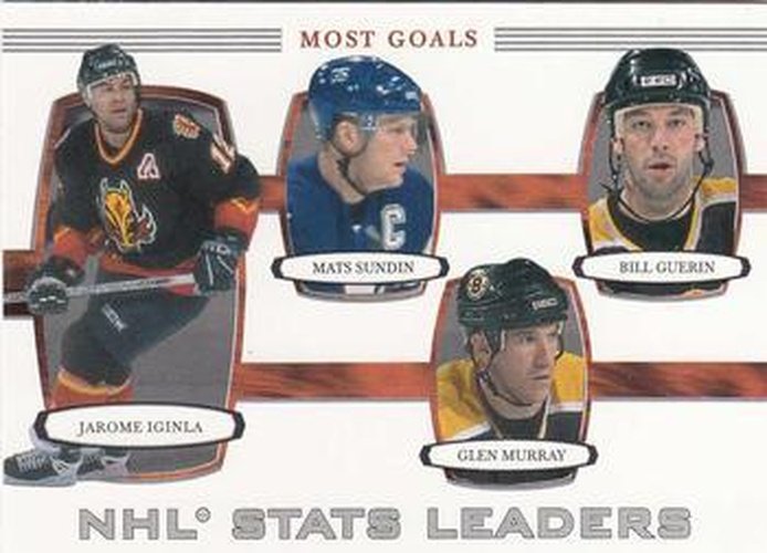 #372 Jarome Iginla / Mats Sundin / Glen Murray / Bill Guerin - Calgary Flames / Toronto Maple Leafs / Boston Bruins / Boston Bruins - 2002-03 Be a Player First Edition Hockey
