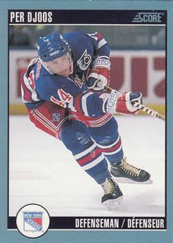 #372 Per Djoos - New York Rangers - 1992-93 Score Canadian Hockey