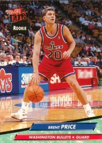 #372 Brent Price - Washington Bullets - 1992-93 Ultra Basketball