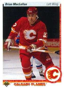 #372 Brian MacLellan - Calgary Flames - 1990-91 Upper Deck Hockey