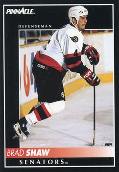 #372 Brad Shaw - Ottawa Senators - 1992-93 Pinnacle Canadian Hockey