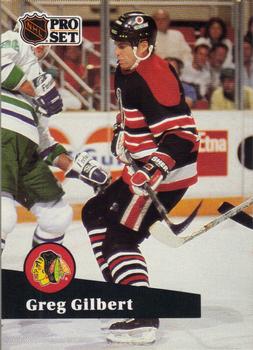 #372 Greg Gilbert - 1991-92 Pro Set Hockey