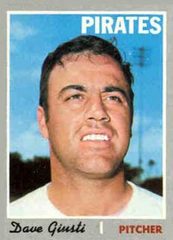 #372 Dave Giusti - Pittsburgh Pirates - 1970 Topps Baseball