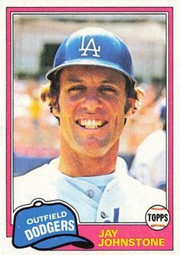 #372 Jay Johnstone - Los Angeles Dodgers - 1981 Topps Baseball