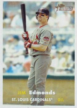#372 Jim Edmonds - St. Louis Cardinals - 2006 Topps Heritage Baseball