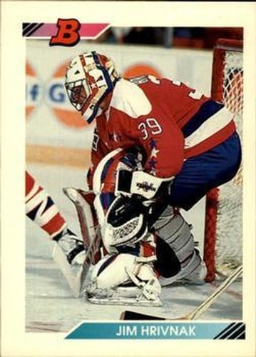 #372 Jim Hrivnak - Washington Capitals - 1992-93 Bowman Hockey