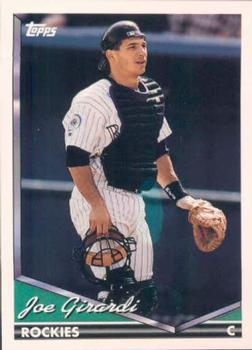 #372 Joe Girardi - Colorado Rockies - 1994 Topps Baseball