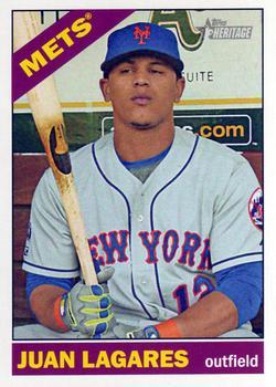 #372 Juan Lagares - New York Mets - 2015 Topps Heritage Baseball
