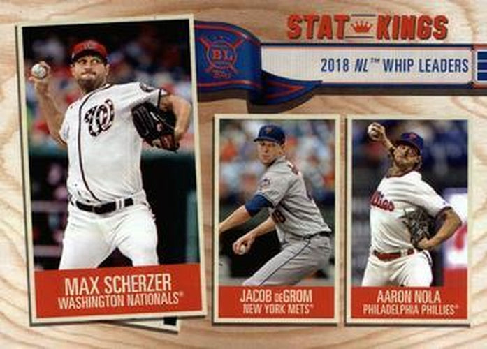 #372 Max Scherzer / Jacob deGrom / Aaron Nola - Washington Nationals / New York Mets / Philadelphia Phillies - 2019 Topps Big League Baseball