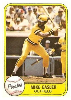 #372 Mike Easler - Pittsburgh Pirates - 1981 Fleer Baseball