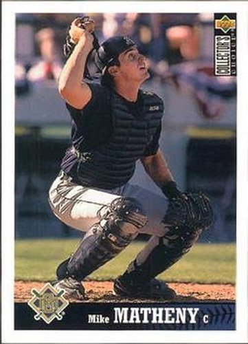 #372 Mike Matheny - Milwaukee Brewers - 1997 Collector's Choice Baseball