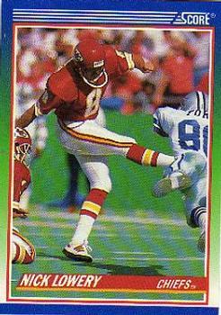 #372 Nick Lowery - Kansas City Chiefs - 1990 Score Football