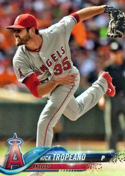 #372 Nick Tropeano - Los Angeles Angels - 2018 Topps Baseball
