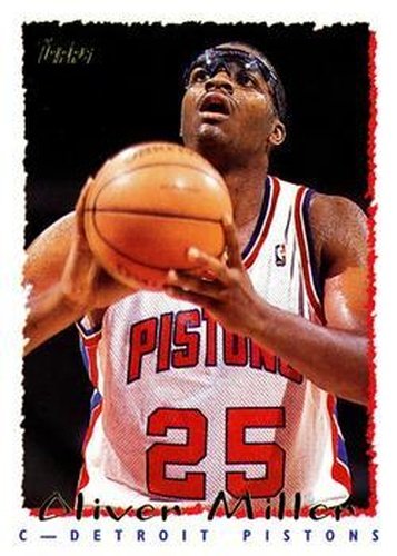#372 Oliver Miller - Detroit Pistons - 1994-95 Topps Basketball