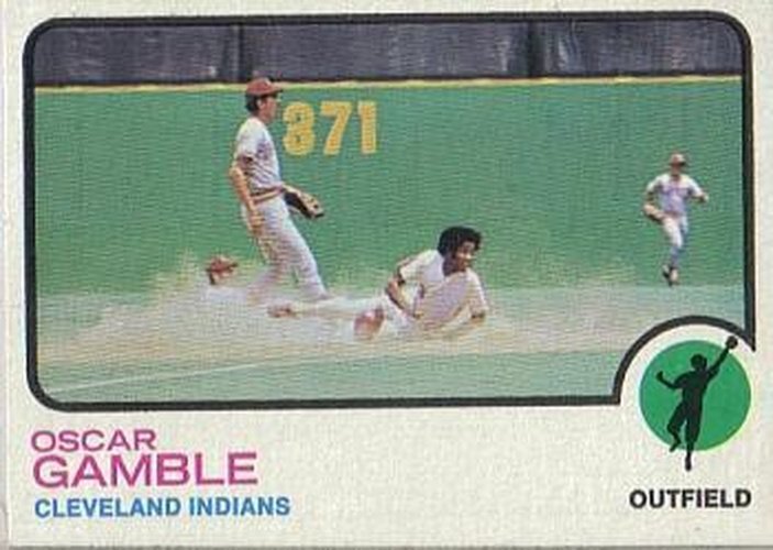 #372 Oscar Gamble - Cleveland Indians - 1973 Topps Baseball